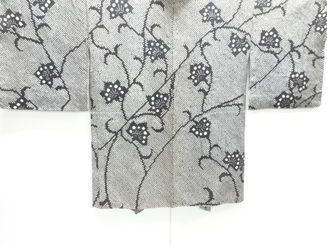 アンティーク　本総絞り　唐花模様絵羽織